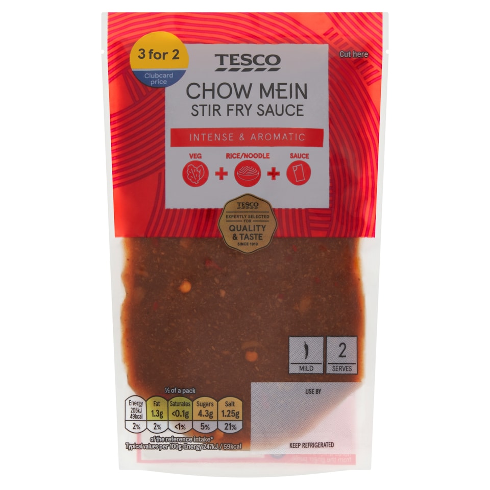 Tesco Chow Mein Stir Fry Sauce 165g (C)