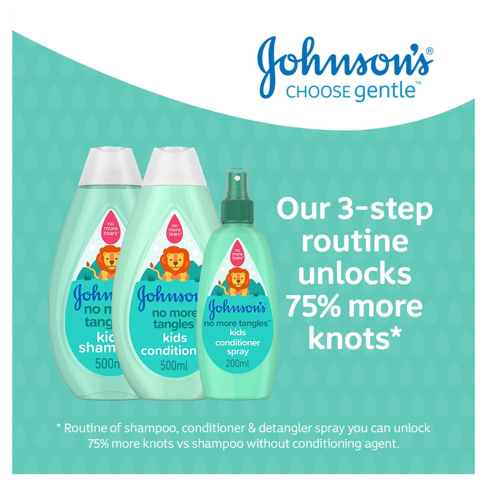 image 1 of Johnson's No More Tangles Kids Shampoo 500ml