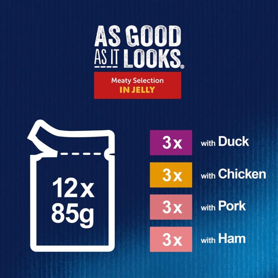 image 1 of Felix As Good As it Looks Meaty Selection in Jelly Wet Cat Food 12x85g