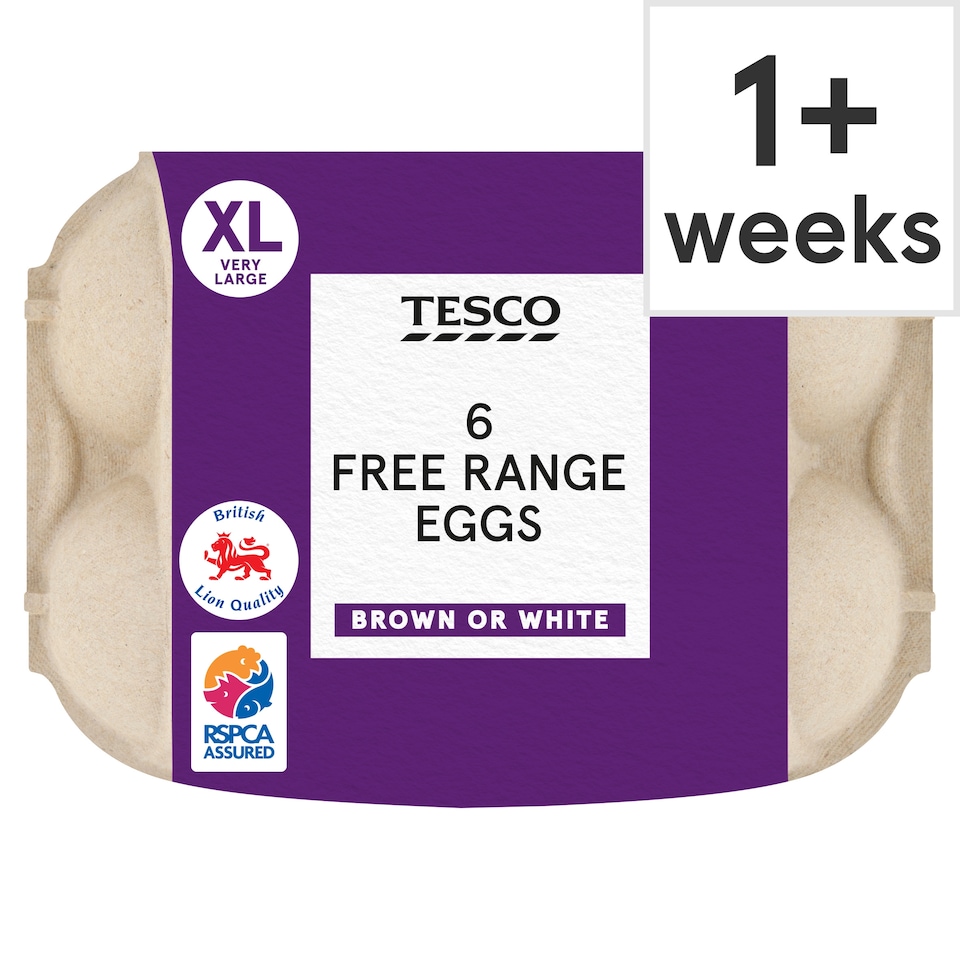 Tesco Welsh Free Range Very Large Eggs 6 Pack