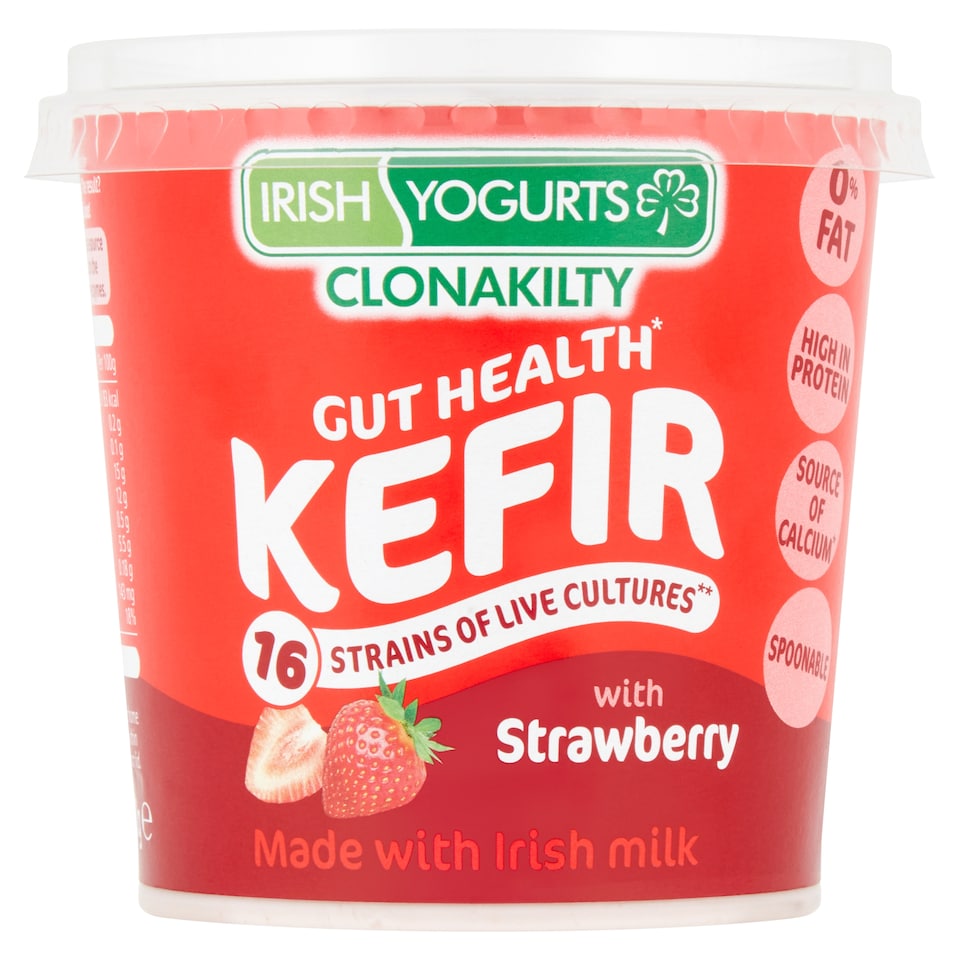 Irish Yogurts 0%Fat Kefir And Strawberry 350G
