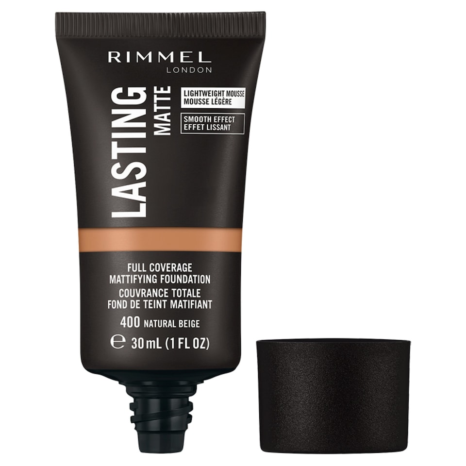 image 1 of Rimmel Lasting Matte Foundation 400 Natural Beige 30Ml