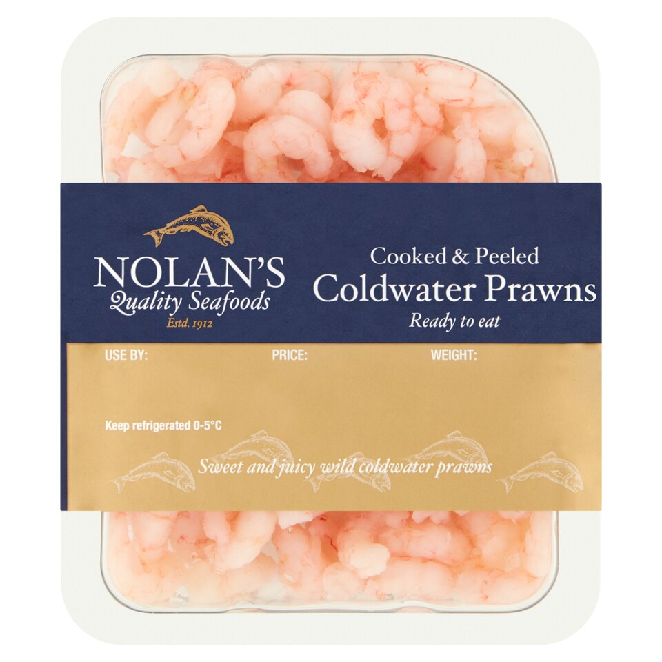 Nolan's Cooked And Peeled Cold Water Prawn 125G