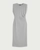 image 4 of F&F Sleeveless Ruched Side Midi Dress in Grey
