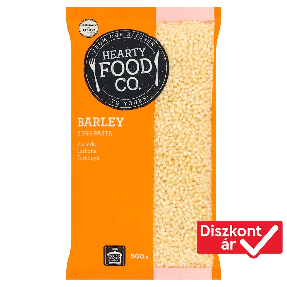 Hearty Food Co. tarhonya 2 tojásos száraztészta 500 g