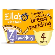 Ella's Kitchen Banana & Vanilla Bread Pudding 4X80g