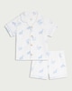 image 1 of F&F Baby 2-Piece Pure Cotton Whale Print Pyjama Set in White