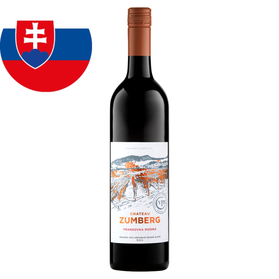 VPS Chateau Zumberg Frankovka Blue Quality Varietal Dry Red Wine 0.75 L