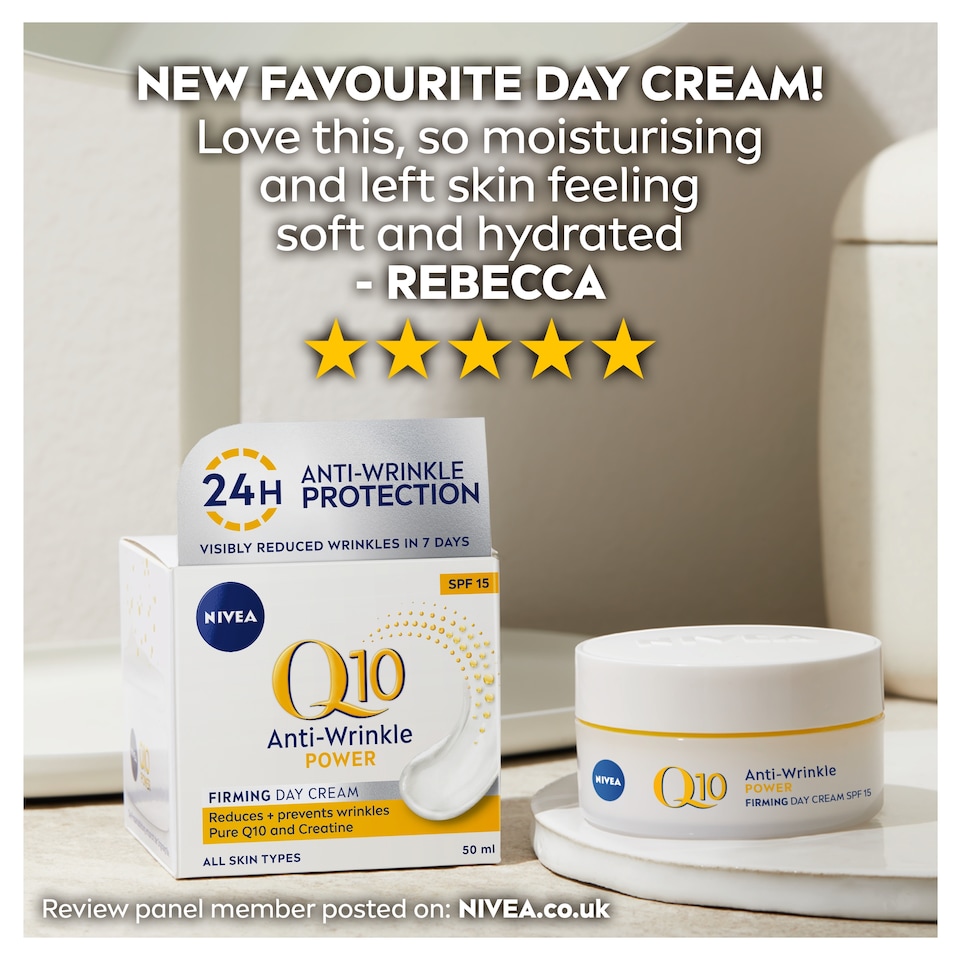 image 1 of NIVEA Q10 Power Anti-Wrinkle Day Cream Moisturiser SPF15 50ml