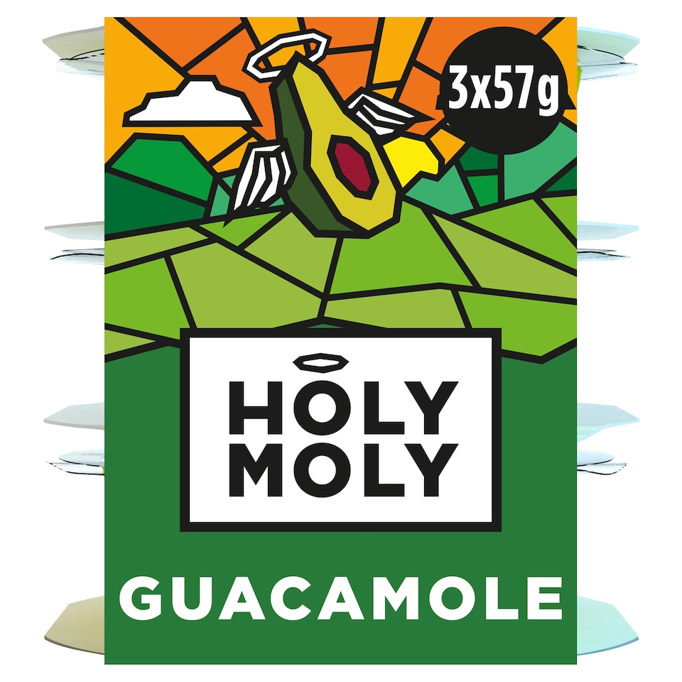 image 1 of Holy Moly Guacamole Original 3 x 57g