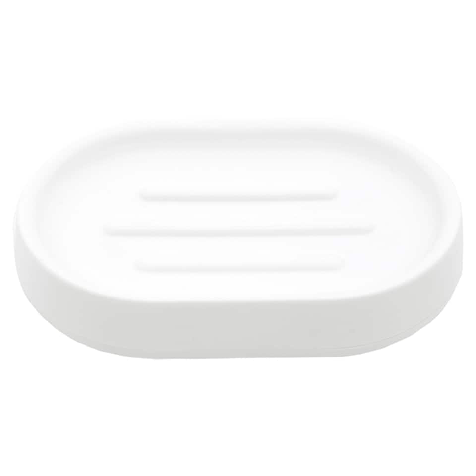 image 1 of F&F Home White Plastic Soap Dish