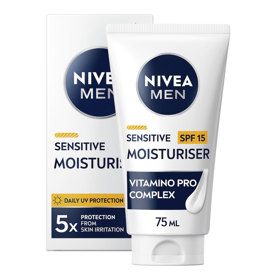 image 1 of NIVEA MEN Sensitive Moisturiser SPF15 75ml