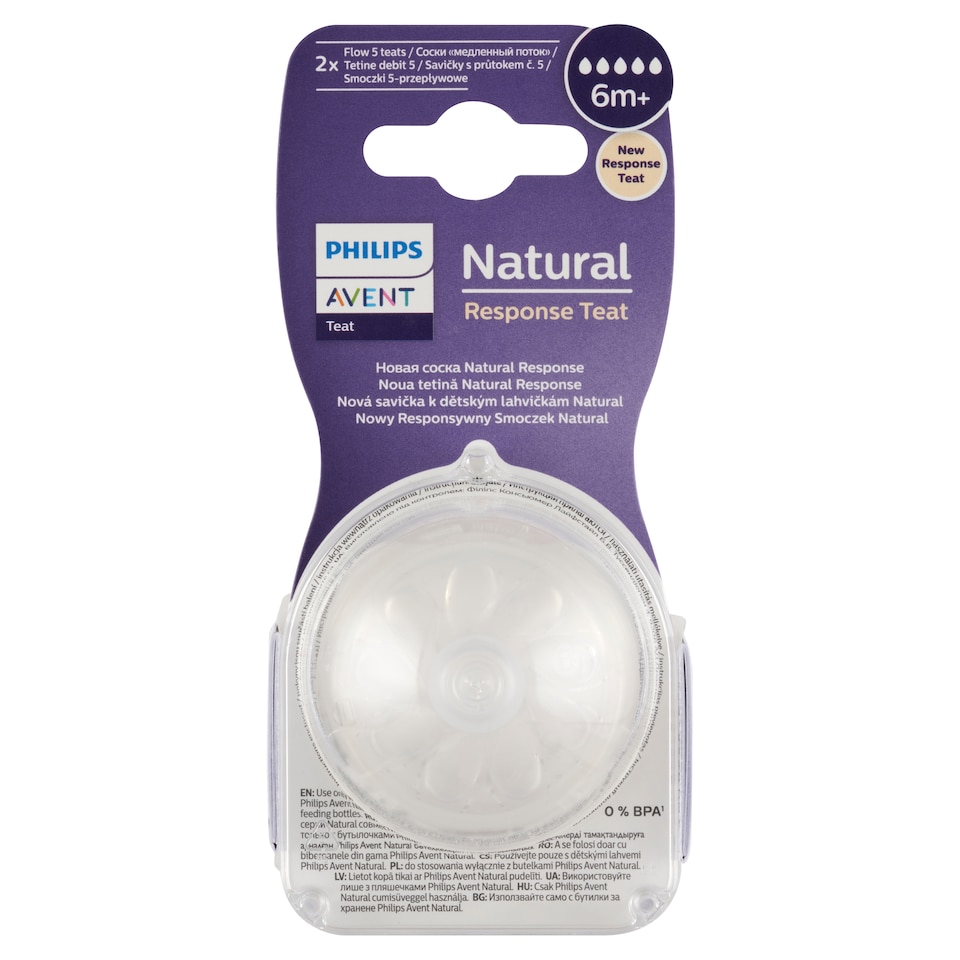 Philips Avent Natural Response Teat Pacifier 6+ Months 2 pcs 