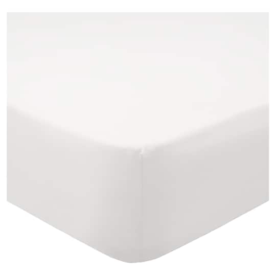 Tesco 100 Cotton Fitted Sheet White Single Tesco Groceries