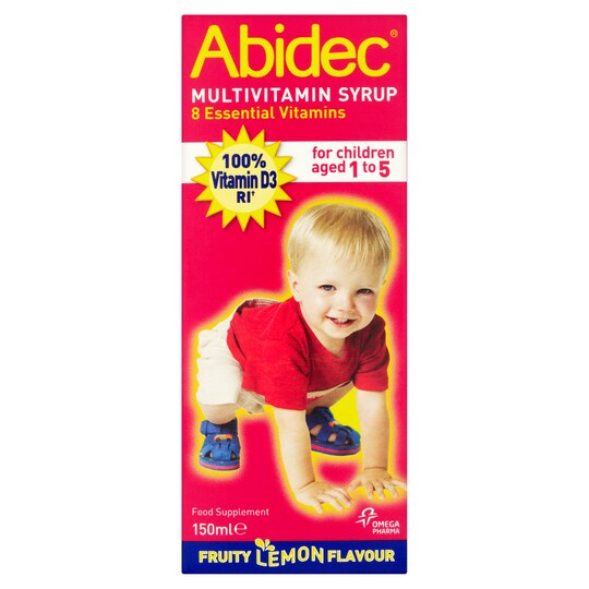 Abidec Multi Vitamins Syrup & Omega 3 150Ml Tesco Groceries