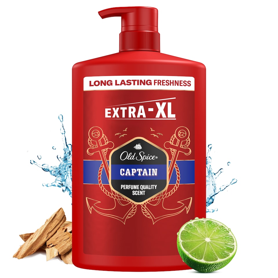 Obrázek 1 pro produkt Old Spice Captain 3 V 1 Přípravek Na Mytí, Sprchový Gel A Šampon Pro Muže, 1000ml
