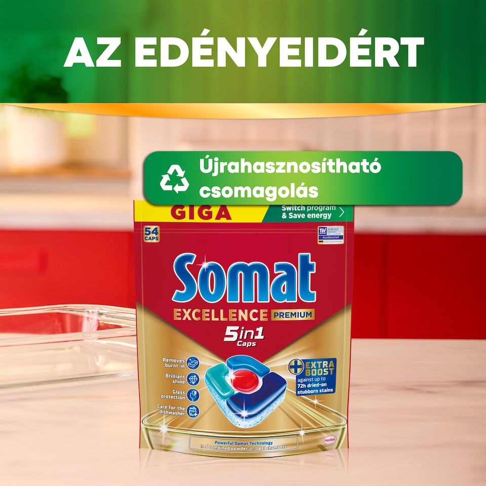 Somat 5in1 Excellence mosogatógép kapszula 54 db  1. kép