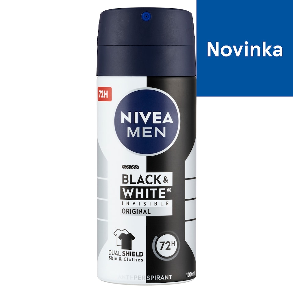 image 1 of Nivea Men Black & White Invisible Original Antiperspirant Spray 100 ml