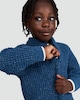 image 1 of F&F Boys Chenille Half-Zip Knitted Jumper in Blue