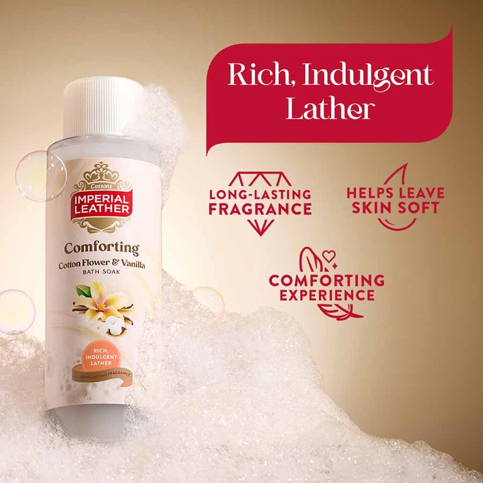 image 1 of Imperial Leather Cotton & Vanilla Bath Soak 500Ml