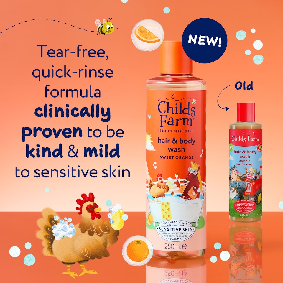 image 1 of Childs Farm Hair & Body Wash - Sweet Orange 250ml