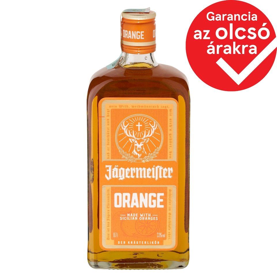 Jägermeister Orange gyógynövénylikőr 33% 700 ml