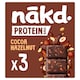 image 1 of Nakd Protein Bars - Cocoa Hazelnut 3 x 45g