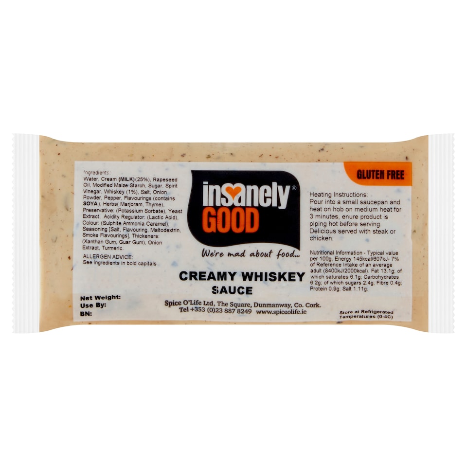 Insanely Good Creamy Whiskey Sauce 100G