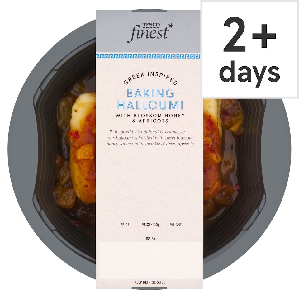 Tesco Finest Baking Halloumi with Blossom Honey & Apricots 270g