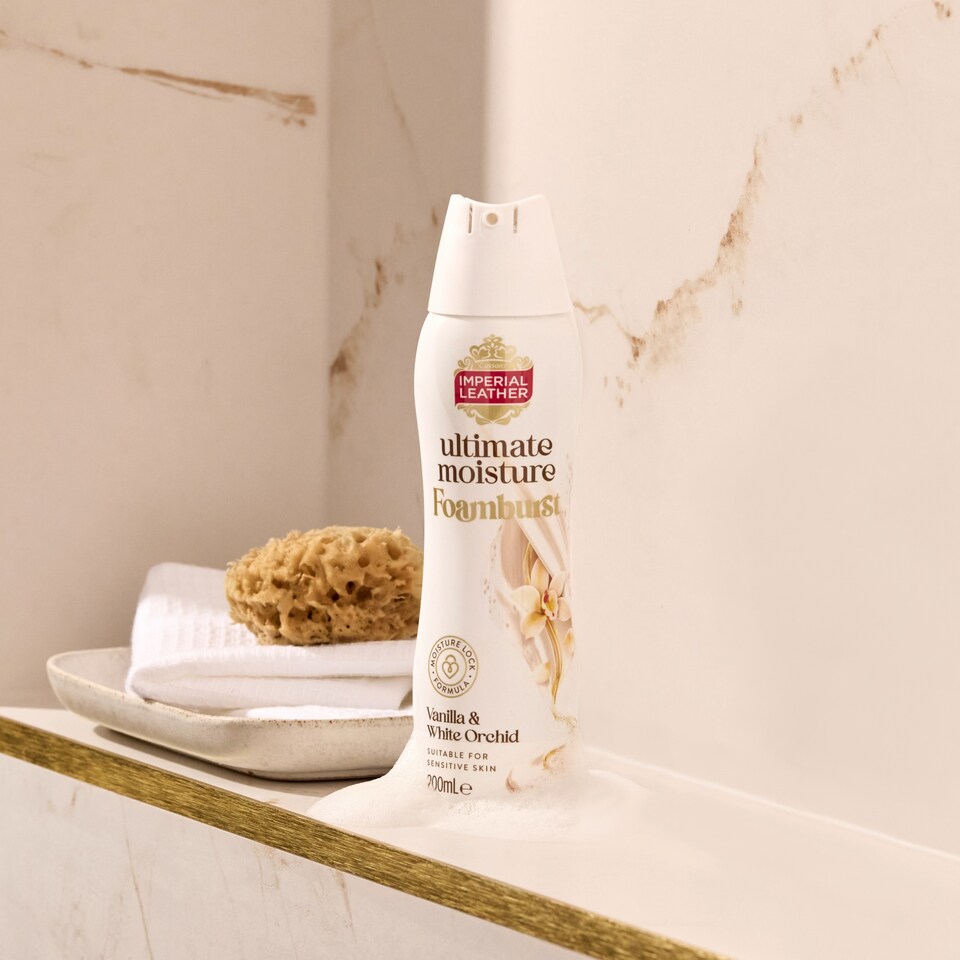 image 1 of IMPERIAL LEATHER ULTIMATE MOISTURE FOAMBURST VANILLA & WHITE ORCHID 200ML