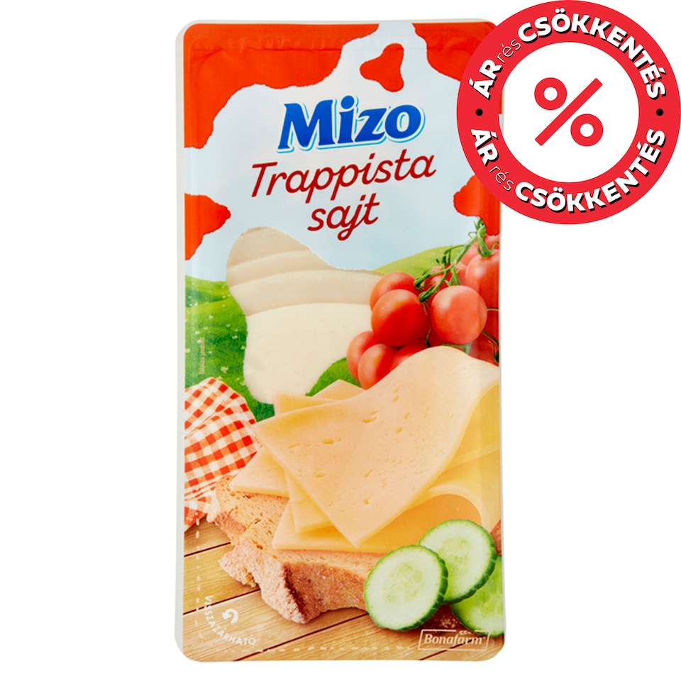 Mizo szeletelt trappista sajt 100 g