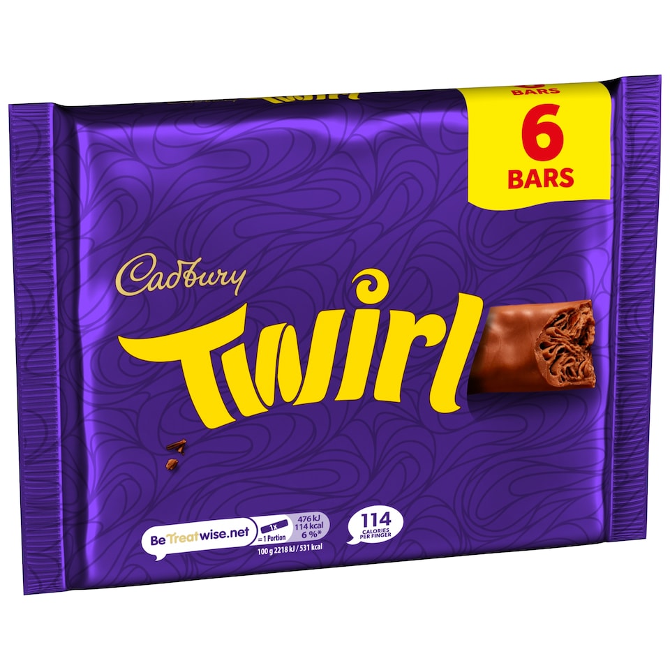 image 1 of Cadbury Twirl Milk Chocolate 6pk Multipack 129 g