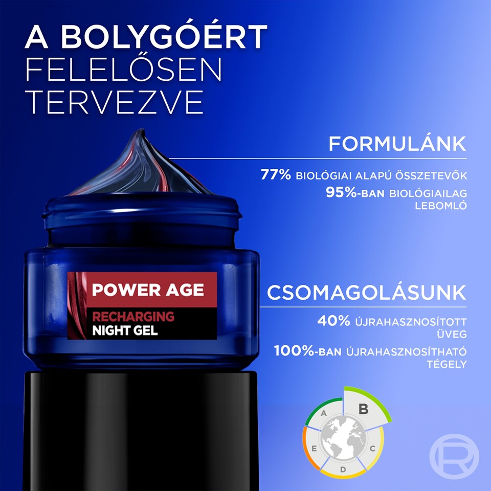 image 1 of L'Oréal Paris Men Expert Power Age Recharging Night Gel 50 ml