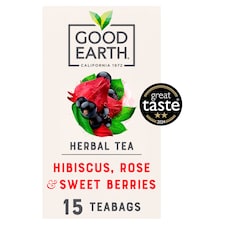Good Earth Botanical Tea Hibiscus, Rose & Sweet Berries 15 teabags 