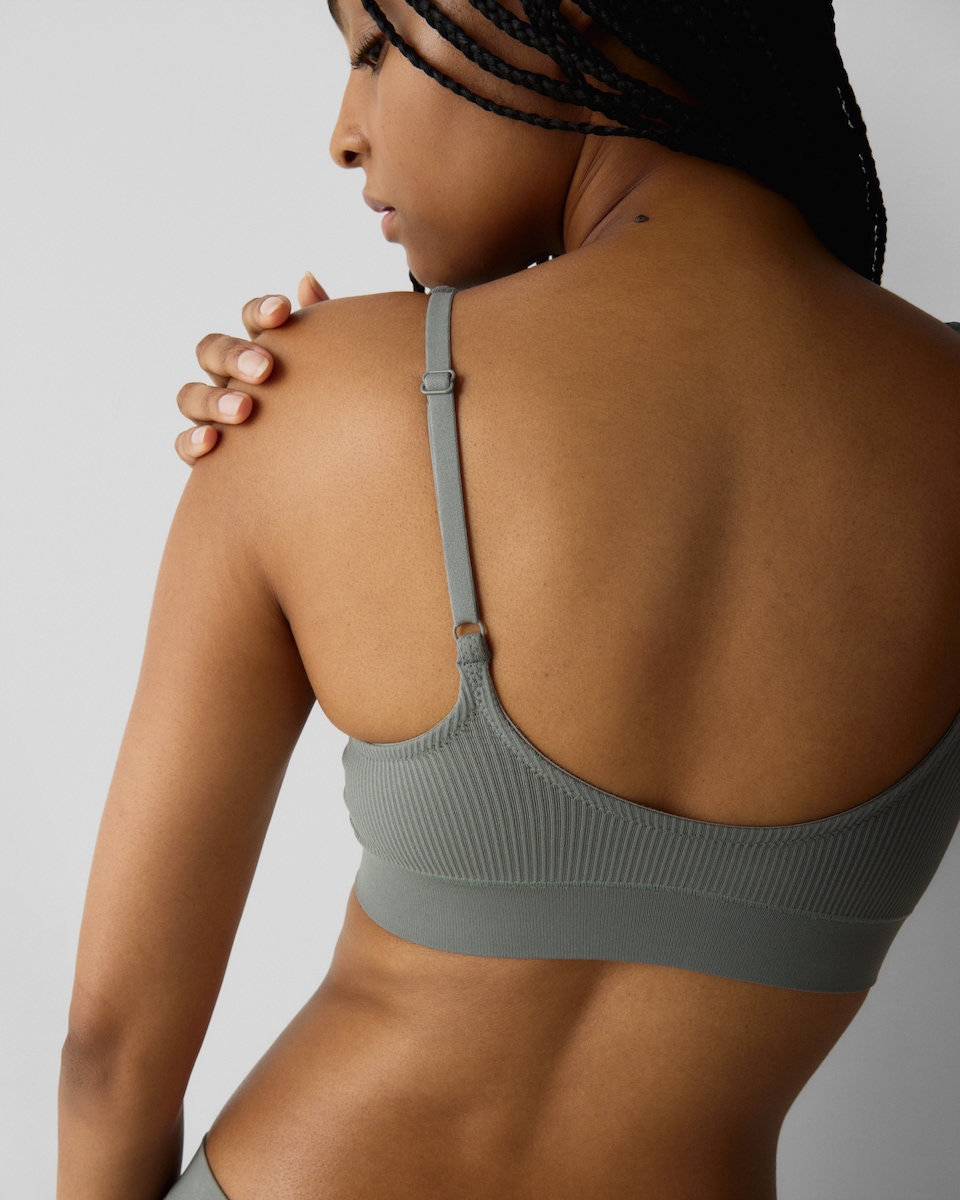 image 1 of F&F 2-Pack Seamfree Contour Bralettes in Multi