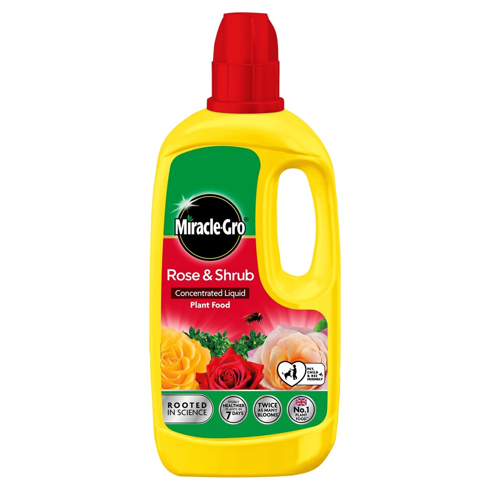 Miracle Gro Rose & Shrub Plant Food 800Ml