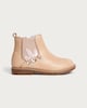 image 1 of F&F Girls Unicorn Embroidered Ankle Boots in Pink
