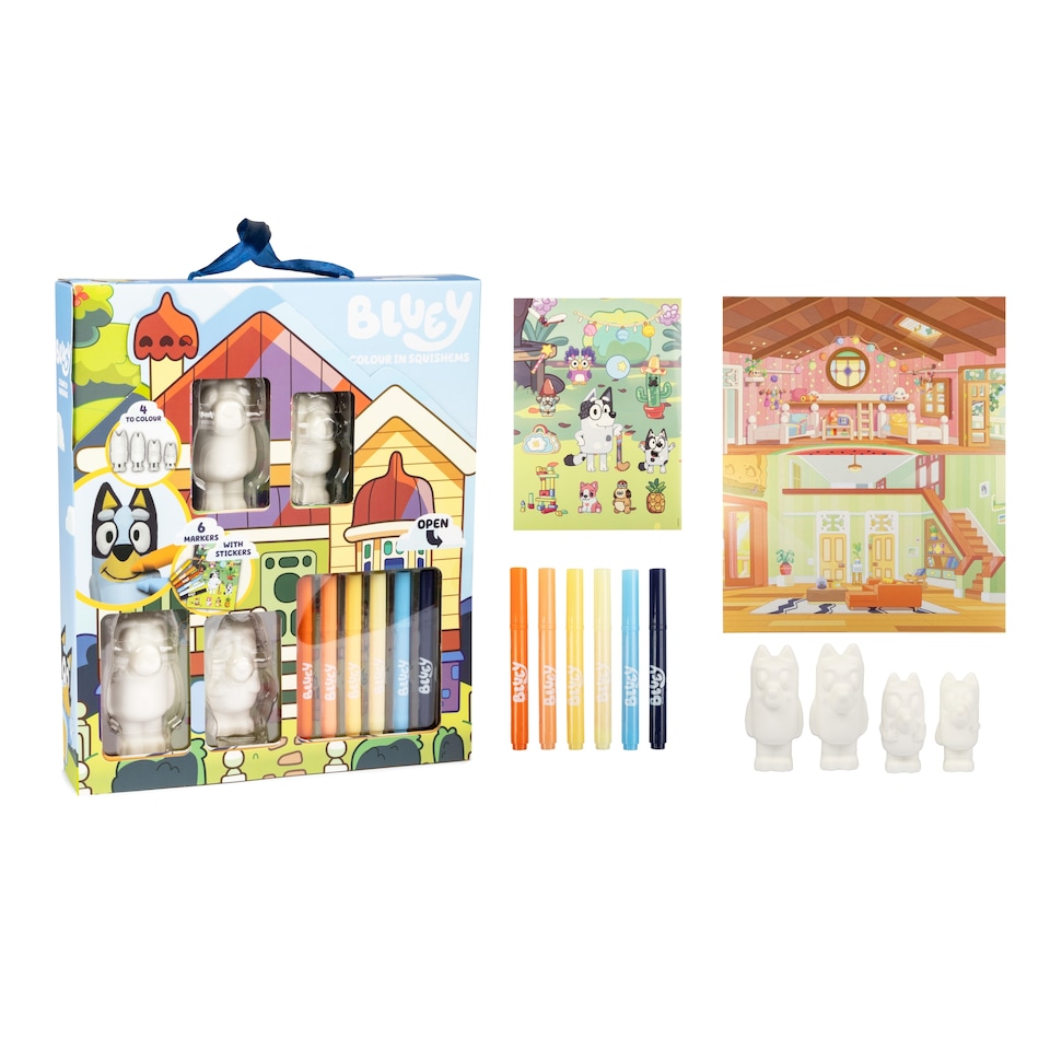 Bluey Family Colour In Squishems