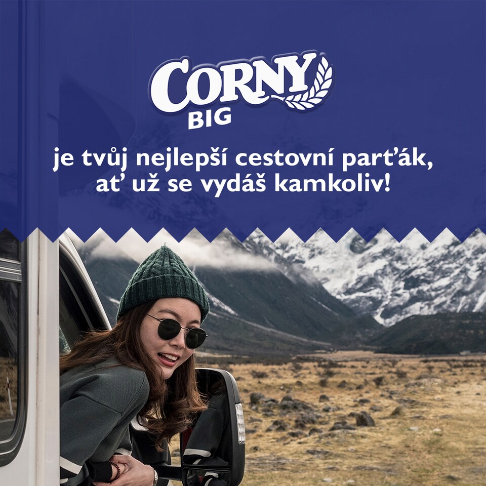 Obrázek 1 pro produkt Corny BIG cereální tyčinka banán v mléčné čokoládě 50g