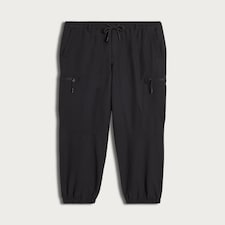 9 Peaks Elasticated Cargo Trousers in Black