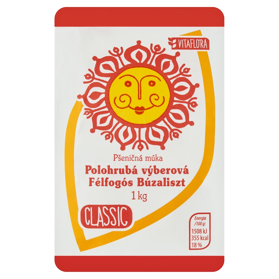 Vitaflóra Classic Semi-Coarse Wheat Flour Selected 1 kg