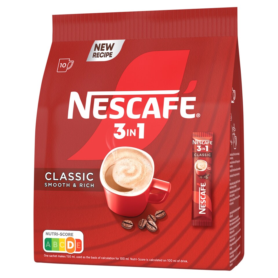 NESCAFÉ 3in1 Classic Smooth & Rich Instant Coffee Specialty 10 x 15,5 g (155 g)