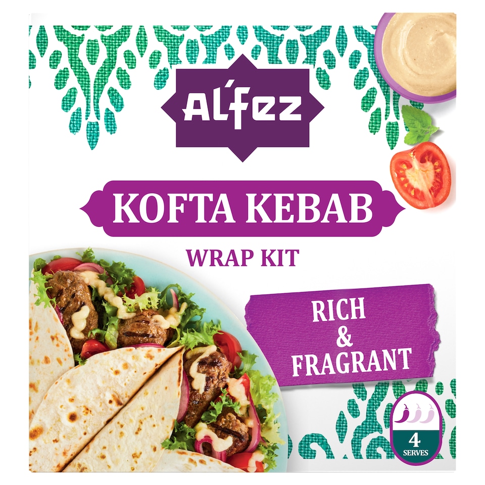 image 1 of Al'Fez Kofta Kebab Wrap Kit 410g