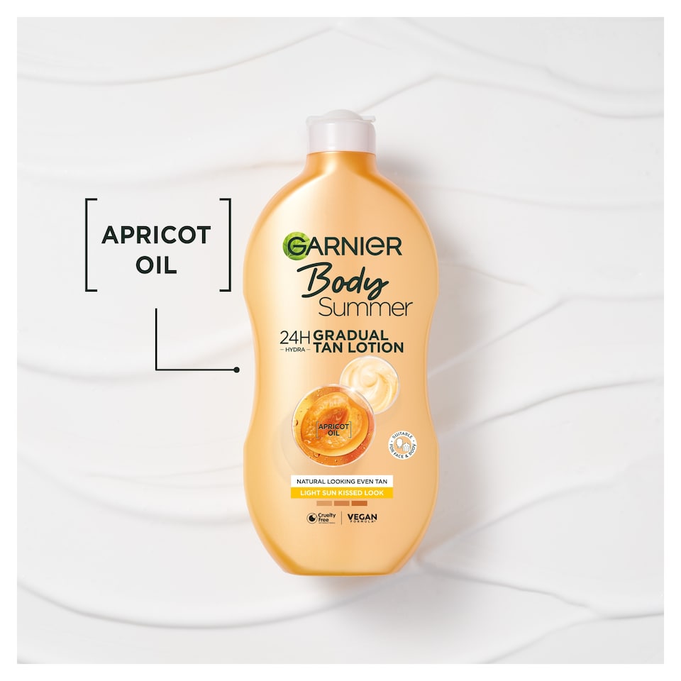 image 1 of Garnier Body Light Gradual Tan Moisturiser 400Ml