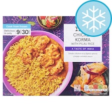 Tesco Chicken Korma With Pilau Rice 400G