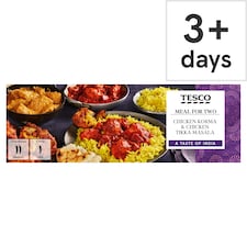 Tesco Chicken Korma & Tikka Masala Meal For Two 1.197Kg