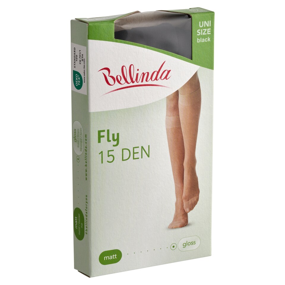 Bellinda Fly Uni Size 15 den fekete 3/4 térdharisnya