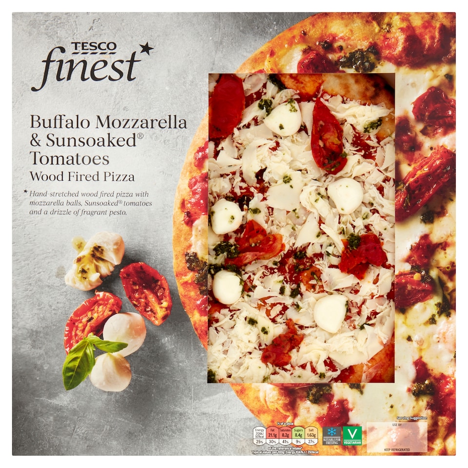 Tesco Finest Buffalo Mozzarella & Tomato Pizza 420G