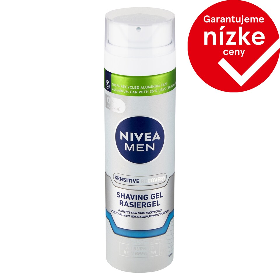 Nivea Men Sensitive Recovery Gél na holenie 200 ml