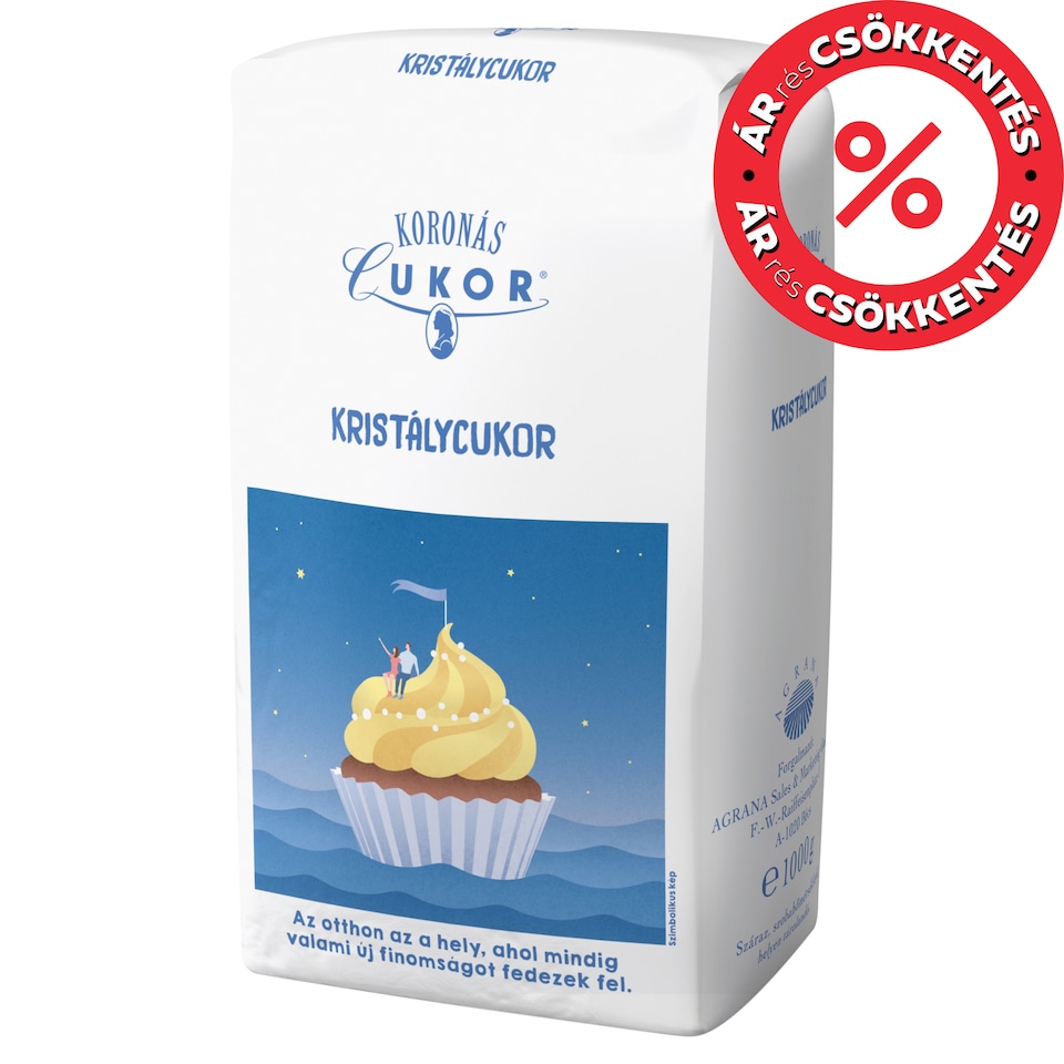 Koronás Cukor kristálycukor 1000 g